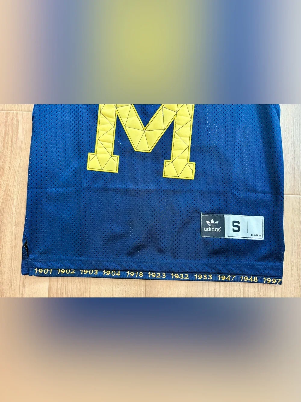 Adidas Michigan Wolverines Football 132 Year Championship Jersey #16 (size: S)